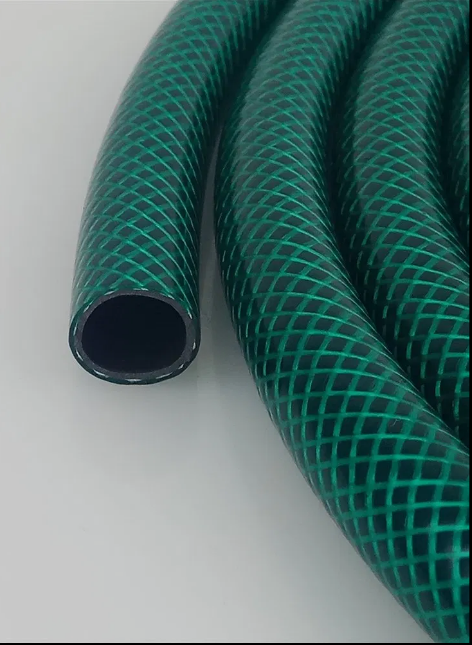 Striped PVC Braided Hose - Green/Black - Yellow/Black - View 2