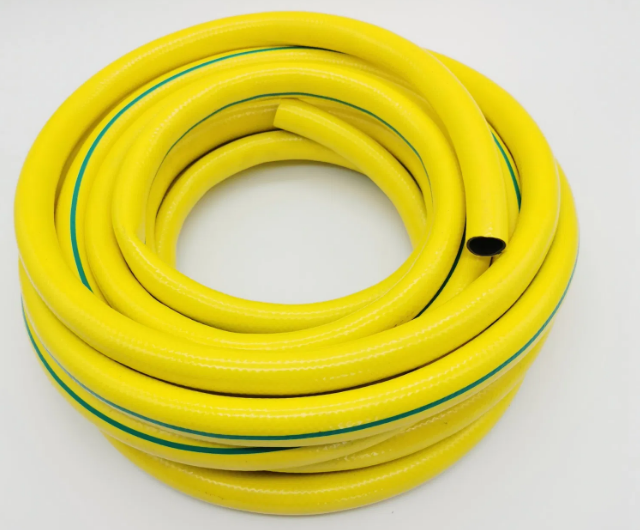 Striped PVC Braided Hose - Green/Black - Yellow/Black - View 4